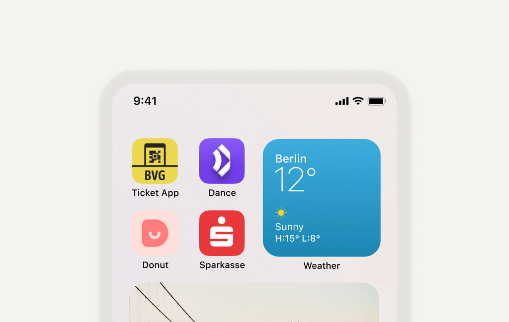 App icons on iPhone homescreen