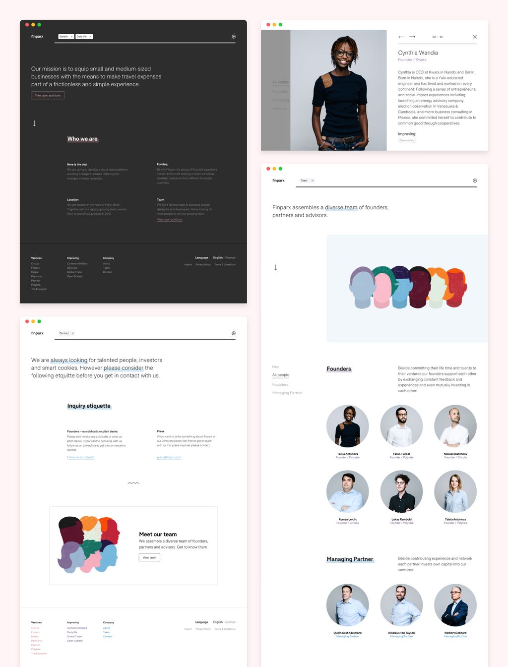 Finparx Desktop UI Design